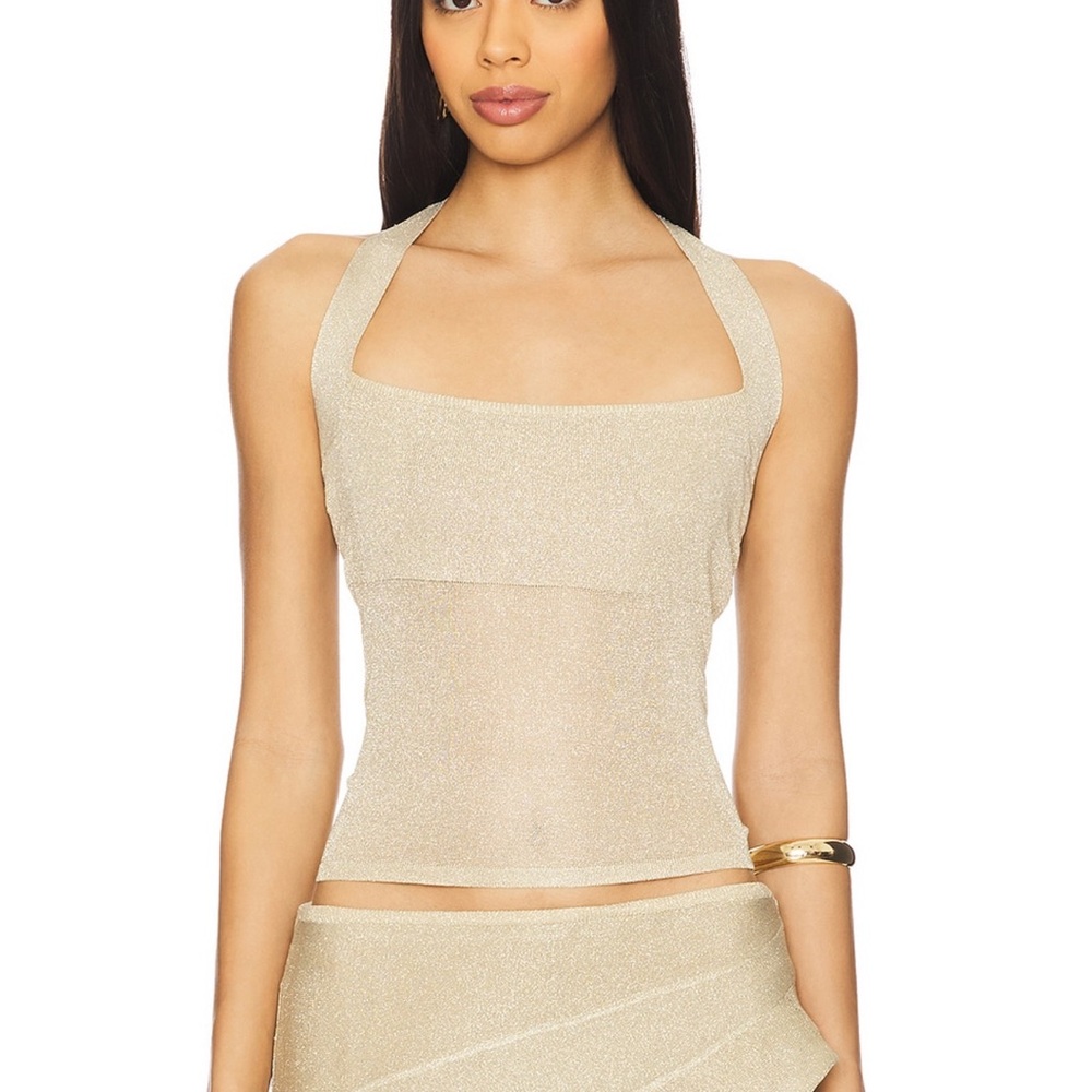 Lioness Gold Halter Top NEW WITH TAG !!!